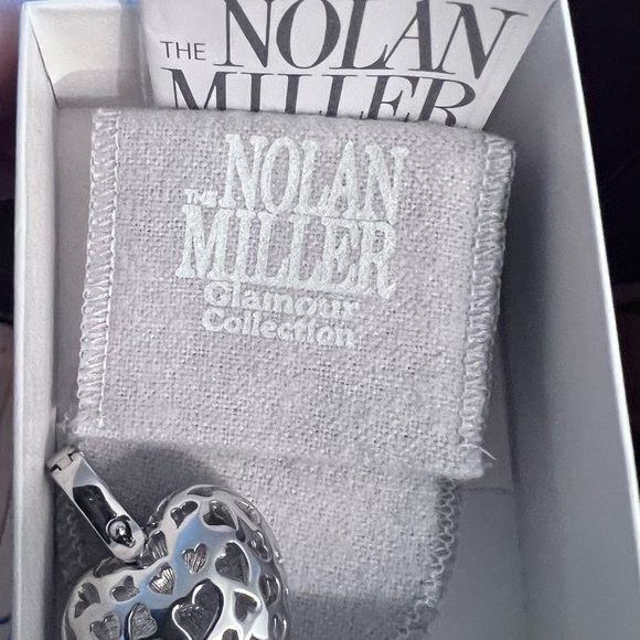 Nolan Miller Silver Heart Reversible Pendant - Picture 3 of 4